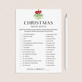 Printable Christmas Movie Match with Answers by LittleSizzle