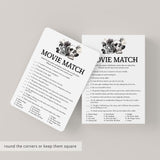 Bride or Die Theme Party Game Romantic Movie Match with Answers