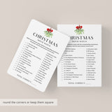 Printable Christmas Movie Match with Answers