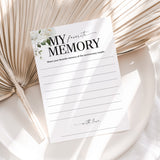 My Favorite Memory Wedding Anniversary Party Printable