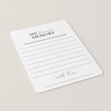 My Favorite Memory Anniversary Cards Printable