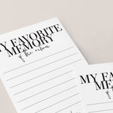 My Favorite Memory Of The Retiree Cards Printable