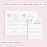 Pink Bow Sweet Sixteen Birthday Party Games Bundle Printable