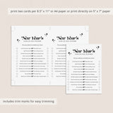 New Year's Eve Would You Rather Questions Printable