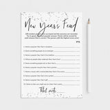 New Year's Feud with Answers Printable