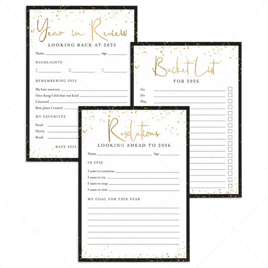2025 2026 New Years Printables by LittleSizzle