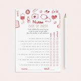 Nurse True or False Over or Under Game Printable by LittleSizzle