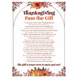 Thanksgiving Pass The Present Game Printable by LittleSizzle