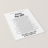 Family Reunion Pass The Gift Game Printable
