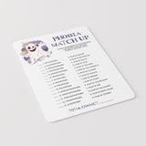 Spooky Halloween Party Quiz Phobia Match Up Printable