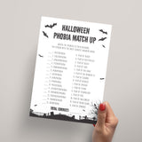 12 Black and White Halloween Party Games Printable