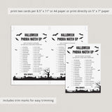 Black and White Halloween Party Quiz Printable