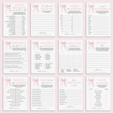 Coquette Birthday Party Games Bundle Printable by LittleSizzle