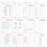 Coquette Birthday Party Games Bundle Printable by LittleSizzle
