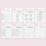 Bow Birthday Party Games Printable by LittleSizzle