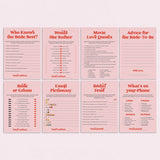 Pink Red Bridal Party Games Printable by LittleSizzle