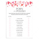 Galentines Game Porn or Polish with Answers by LittleSizzle