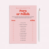 Bachelorette Party Game Porn or Polish Answers Included by LittleSizzle
