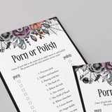 Halloween Bach Party Game Porn or Polish Game with Answer Key