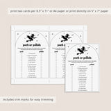 Bewitched Bachelorette Party Game Printable Porn or Polish