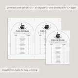 Porn or Polish Bachelorette Party Game Printable Bride or Die Party