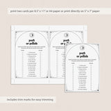 Celestial Bachelorette Game Porn or Polish with Answers Printable
