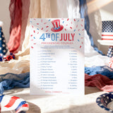 Patriotic Party Game for Independence Day Printable