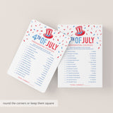 4th of July Party Games Bundle Printable