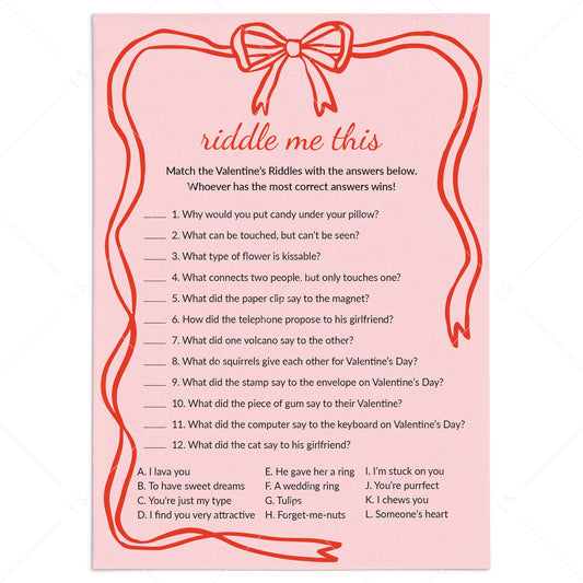 Valentines Riddle Me This Digital Download by LittleSizzle