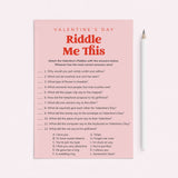 Riddle Me This Valentines Game Printable by LittleSizzle
