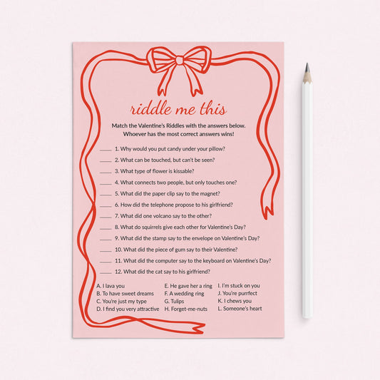 Valentines Riddle Me This Digital Download by LittleSizzle