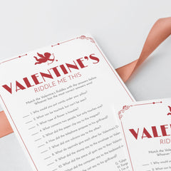Valentine Riddles and Answers Printable