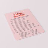 Riddle Me This Valentines Game Printable