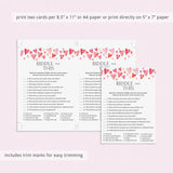 Valentine's Riddles for Kids Printable Answers Included