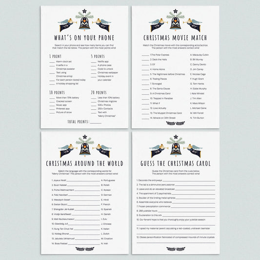 Friendsmas Party Games Bundle Instant Download by LittleSizzle