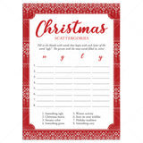 Christmas Scattergories Holiday Party Game Printable by LittleSizzle