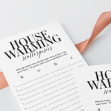Housewarming Party Scattergories Game Cards Printable