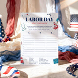 3 Labor Day Party Games Printable