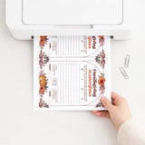 Friendsgiving Games for Adults Printable