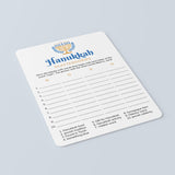 Printable Chanukah Scattergories Game Instant Download