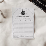 Dirty Bachelorette Scattergories Game Printable Bride or Die