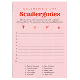 Galentines Day Scattergories Printable Game by LittleSizzle