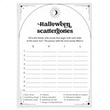 Halloween Scattergories Categories Game Printable by LittleSizzle