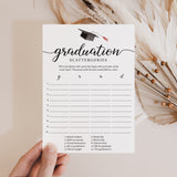 Printable Graduation Game Scattergories