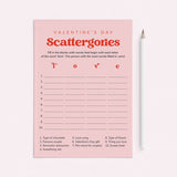 Scattergories Valentine's Day Game Printable by LittleSizzle
