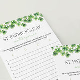 St Pattys Day Scattergories Printable