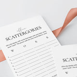 Printable Office Party Scattergories Game Digital Download