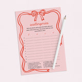 Coquette Bachelorette Games Bundle Printable