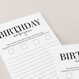 Baby Boy First Birthday Party Game Scattergories Printable