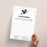 Dirty Scattergories Bach Party Game Witches Theme